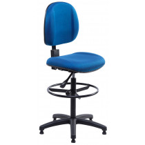 Cadeira Escritório Caixa Base Fixa Com Sapata J.Serrano AT30 - Azul